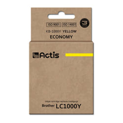 Actis KB-1000Y (remplacement Brother LC1000Y/LC970Y ; Standard ; 36 ml ; jaune)