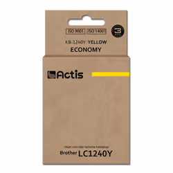Actis KB-1240Y (remplacement Brother LC1240Y/LC1220Y ; Standard ; 19 ml ; jaune), Rendement standard, Encre à colorant, 19 ml ...