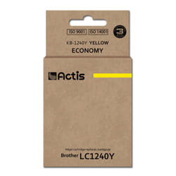 Actis KB-1240Y (remplacement Brother LC1240Y/LC1220Y ; Standard ; 19 ml ; jaune)