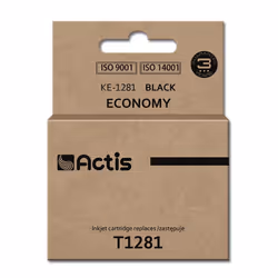 Actis KE-1281 encre (remplacement Epson T1281 ; Standard ; 15 ml ; noir), Rendement standard, Encre à pigments, 15 ml, 1 pièc ...