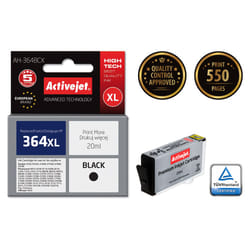 Activejet Encre AH-364BCX (remplacement HP 364XL CN684EE ; Premium ; 20 ml ; noir)