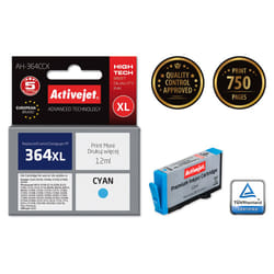 Activejet Encre AH-364CCX (remplacement HP 364XL CB323EE ; Premium ; 12 ml ; bleu)