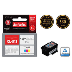 Activejet Encre AC-513R (remplacement Canon CL-513 ; Premium ; 15 ml ; couleur)