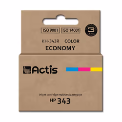 Actis Encre KH-343R (remplacement HP 343 C8766EE ; Standard ; 21 ml ; couleur), Rendement standard, Encre à colorant, 18 ml,  ...