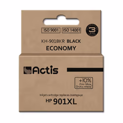 Actis KH-901BKR Encre (remplacement HP 901XL CC654AE ; Standard ; 20 ml ; noir), Rendement standard, Encre à pigments, 20 ml, ...