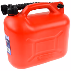 Geko - Jerrican essence en plastique avec bec verseur Rouge 10 l