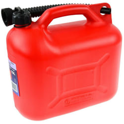 Geko - Jerrican essence en plastique avec bec verseur Rouge 10 l