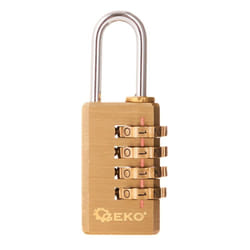 Geko - Cadenas à code 4 chiffres en laiton 10000 combinaisons 21 mm