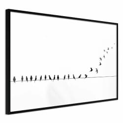 Paris Prix Birds on a Wire - Affiche 60 x 40 cm