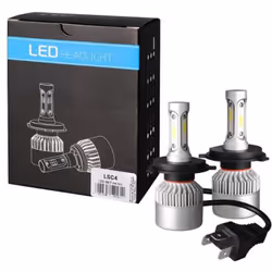 2 Ampoules Led H4 80W 9A 32V 10000lm 6500K Kit LED C6 nouvelle génération (LSC), conçu pour convertir l'éclairage traditionne ...