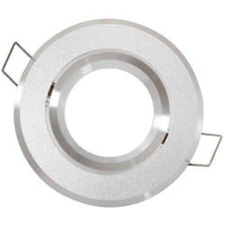 Led Line - Spot encastrable avec bague Argent sablé Rond GU5.3 MR16 IP20 w Orientable 45° 244896