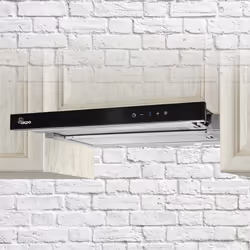 Akpo WK7LIGHTGLASSTOUCH60CZ hotte Semi-intégrée (semi-encastrée) Noir 220 m³/h