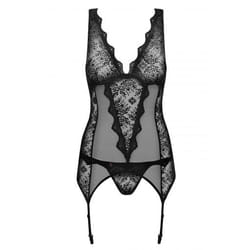 Obsessive Emperita Ensemble de lingerie Noir Elastane, Polyamide