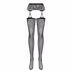 Obsessive S206 S/M/L, Bas, Adulte, Femelle, Noir, Monochromatique, S/M/L