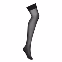 Obsessive S800 BLACK L/XL, Bas, Adulte, Femelle, Noir, Translucide, Monochromatique, L/XL