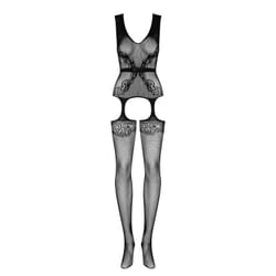 Obsessive F217 S/M/L Collant et chaussette Noir, Transparent