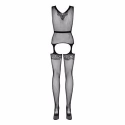 Obsessive F217 XL/XXL, Collants, Adulte, Femelle, Noir, Transparent, Monochromatique, XL/XXL