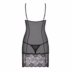 Obsessive Alluria Chemise de nuit Noir Polyamide