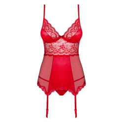 Obsessive Lovica Ensemble de lingerie Rouge Elastane, Polyamide