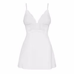 Obsessive 810-BAB-2 L/XL, Adulte, Femelle, Robe débardeur, Blanc, L/XL, Longueur du short