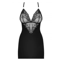 Obsessive 828-CHE-1 L/XL ensemble de lingerie et body Chemise de nuit Noir Polyamide