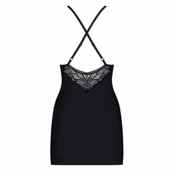 Obsessive 828-CHE-1 L/XL ensemble de lingerie et body Chemise de nuit Noir Polyamide