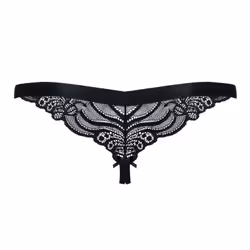 Obsessive 828-THC-1 L/XL Sous-vêtement String Noir