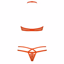 Obsessive 838-SET-3 L/XL ensemble de lingerie et body Rouge Polyamide