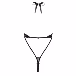 Obsessive 830-TED-1 L/XL ensemble de lingerie et body Noir Polyamide
