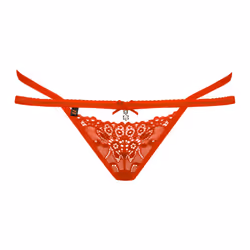 Obsessive 838-THO-3 L/XL, Sous-vêtements, String, Femelle, Rouge, L/XL, Monochromatique