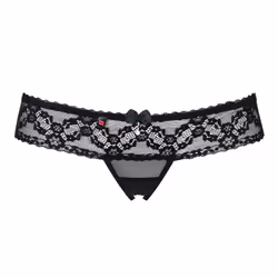 Obsessive 837-THC-1 S/M, Sous-vêtements, String, Femelle, Noir, S/M, Monochromatique