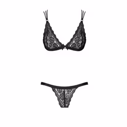 Obsessive 854-SET-1 S/M, Bonnet souple, Noir, S/M, Sans armature, Image, Femelle