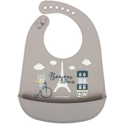 Canpol babies Bonjour Paris Bibs Beige 1 pcs