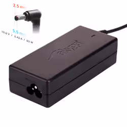 Akyga AK-ND-01, Ordinateur portable, Intérieure, 100 - 250 V, 50 +/- 5 Hz, 65 W, 19 V