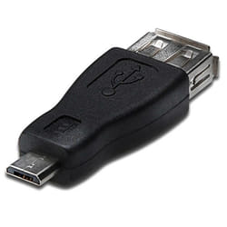 Akyga AK-AD-08 changeur de genre de câble USB USB type micro-B Noir