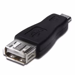 Akyga AK-AD-08 changeur de genre de câble USB USB type micro-B Noir