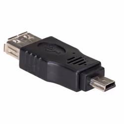 Akyga Adapter AK-AD-07 USB-AF/miniUSB-B (5-pin), USB A, USB mini B 5-pin, Noir