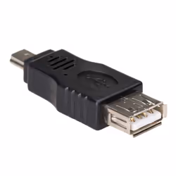 Akyga Adapter AK-AD-07 USB-AF/miniUSB-B (5-pin) USB A USB mini B 5-pin Noir
