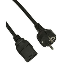 Akyga Server power cable AK-UP-01 IEC C19 CEE 7/7 250V/50Hz 1.8m Noir 1,8 m CEE7/7 Coupleur C19