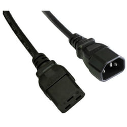 Akyga AK-UP-02 câble électrique Noir 1,8 m Coupleur C14 Coupleur C19