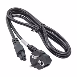 Akyga Power Cord AK-NB-01A for notebooks IEC C5 250V/50Hz 1,5m Noir CEE7/7 Coupleur C5