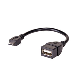 Akyga AK-AD-09 câble USB 0,15 m USB 2.0 USB A Micro-USB B Noir