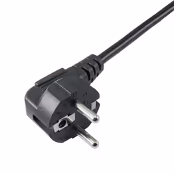 Akyga AK-PC-04A câble électrique Noir 1,8 m CEE7/7 Coupleur 2 x C13