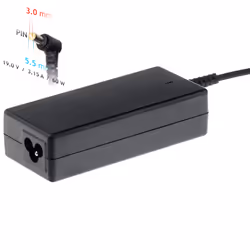 Akyga notebook power adapter AK-ND-13 19V/3.16A 60W 5.5x3.0 mm + pin SAMSUNG, Ordinateur portable, Intérieure, 19 V, 55 +/- 5 ...