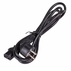 Akyga AK-PC-01C Hohe qualität stromkabel, 1,8m für PC, Drucker, Bildschirme schwarz Noir 1,5 m CEE7/7 IEC C13