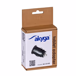 Akyga AK-CH-02 chargeur d'appareils mobiles Universel Noir Allume-cigare Auto