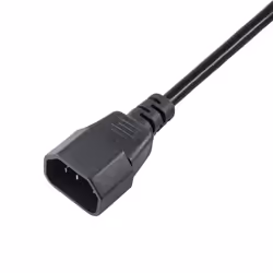 Akyga AK PC di 03 A verlaengerungs Stromkabel, 1,8 m per PC, stampante, Schermi NERO Noir IEC C13