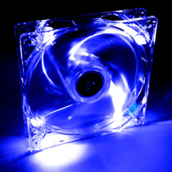 Akyga System fan 12 cm LED blue AW-12A-BL Molex 120x120 mm Boitier PC Ventilateur Transparent 1 pièce(s)
