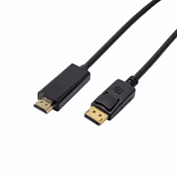 Akyga AK-AV-05 câble vidéo et adaptateur 1,8 m HDMI Type A (Standard) DisplayPort Noir, Or