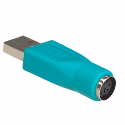 Akyga AK-AD-14 changeur de genre de câble USB 2.0 PS/2 Turquoise